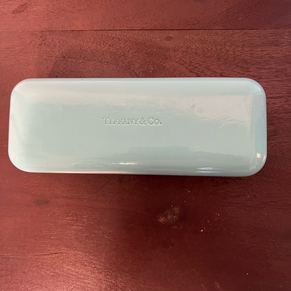 Tiffany & Co blue glasses hard case felt lining.